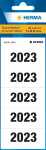 Jahreszahlen 2023 für Ordner, 60 x 26 mm, weiß, permanent haftend