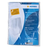 Herma Ausweishülle klappbar PP transparent 110 x 157...