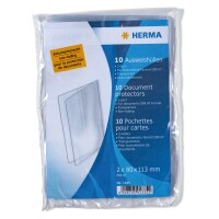 Herma Ausweishülle klappbar PP transparent 80 x 113...