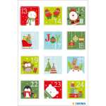 Adventskalenderzahlen Kinder, beglimmert