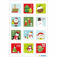 Herma DECOR Sticker ADVENTSKALENDERZAHLEN KINDER,BEGL.