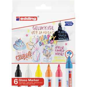 Edding Glasmarker 95 1,5-3 mm 6er-Set