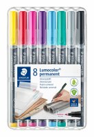 Staedtler Folienstift Lumocolor F perm 8St