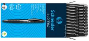 Schneider Kugelschreiber Suprimo schwarz, Schreibfarbe schwarz