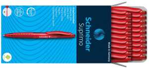 Schneider Kugelschreiber Suprimo rot, Schreibfarbe rot