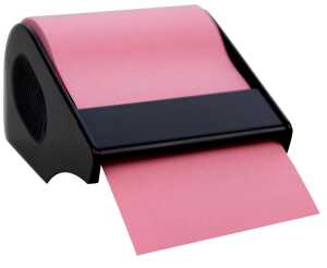 RNK Haftnotiz Rolle 60mm x 10m recycling-pink nachf. im Abroller