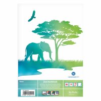 Herlitz Zeichenblock A4 GREENline Elefant 20 Blatt