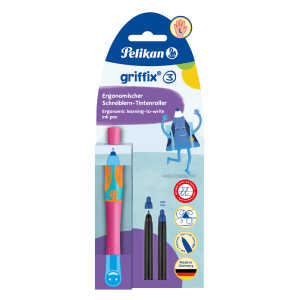 Pelikan Tintenschr.griffix T2LPL LovelyPink für Linkshänder
