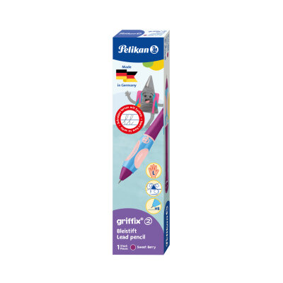 Pelikan Bleistift griffix B2SBL SweetBerry für Linkshänder in Faltschachtel