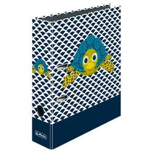 Ordner maX.file A4 Cute Anim.Turtle Innenspiegel sw Rückenbreite 8 cm