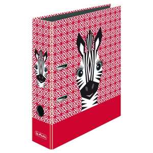Ordner maX.file A4 Cute Anim. Zebra Innenspiegel sw Rückenbreite 8 cm