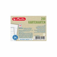 Herlitz Karteikarte A8 lin. ws Bl.Engel 200...