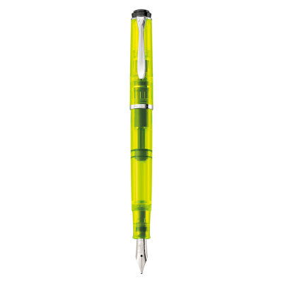 Pelikan Füllhalter Classic 205 BB Duo Highlighter Neon Gelb + Tintenglas