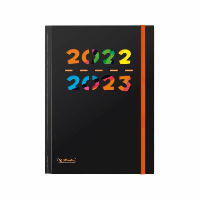 Herlitz Schülerkalender Pure A5 22/23 Aug.-Juli, 1 Wo.= 2 S., 4-spr., sch