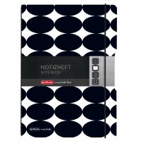 Herlitz Notizh.flex A4/40 Blatt punkt. Just Black FSC Mix