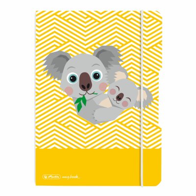 Herlitz Notizheft flex PP A5/40 Blatt punkt Cute Animals Koala FSC Mix