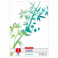 Herlitz Arbeitsblock A4/50 Blatt Lin.03 GREENline Panda...