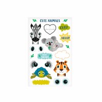 Herlitz Sticker Cute Animals 1 Bogen selbstklebend FSC