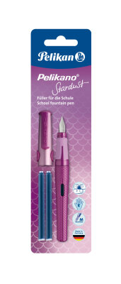 Pelikan Schulfüller o P480 M Stardust + 2 Tintenpatronen