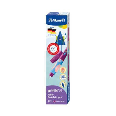 Pelikan Füllhalter griffix P2SBL SweetBerry für Linkshänder in Faltschachtel