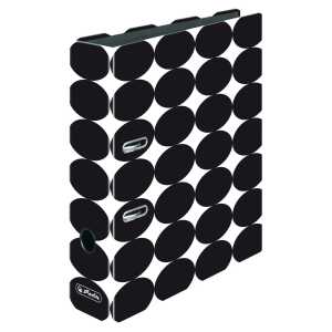 Herlitz Ordner maX.file A4 Just Black Innenspiegel sw Rückenbreite 8cm