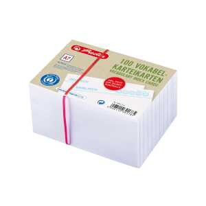 Herlitz Karteikarte A7 Vokab.ws Bl.Engel eingeschweißt m Aufreißfaden