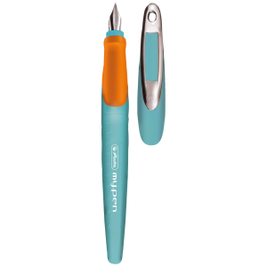 Herlitz Schulfüllhalter my.pen M-Feder türkis/orange M lose Ware