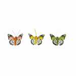 Schmetterlinge mit Clip 5cm 3er, Schmetterlinge, rot,...