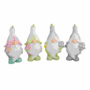 Wichtel mit Blütenmütze 18cm 4fach sortiert,