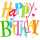 Servietten 33x33cm Birthday Dance, 3-lagig, 20 Stück, Partytime