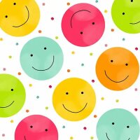 BRAUN & COMPANY  Servietten 33x33cm  Happy Smileys,...