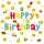 Servietten 33x33cm Happy Birthday Smileys, 3-lagig, 20 Stück, Atelier