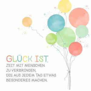 Servietten 33x33cm Glück ist, Zeit mit, 3-lagig, 20 Stück, Atelier