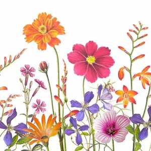 Servietten 33x33cm Botanic Garden, 3-lagig, 20 Stück, Atelier