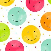 BRAUN & COMPANY  Servietten 25x25cm  Happy Smileys,...