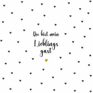 Servietten 33x33cm Du bist mein, 3-lagig, 20 Stück, Avantgarde