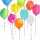 Servietten 33x33cm Baloon Party, 3-lagig, 20 Stück, Partytime