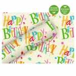 Geschenkpapier 70cmx1,5m Birthday Dance, Graspapier, By...