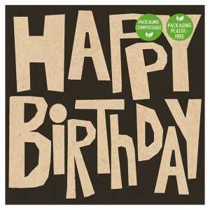 Servietten 33x33cm Funny Birthday natur, 3-lagig, 20 Stück, Tissue