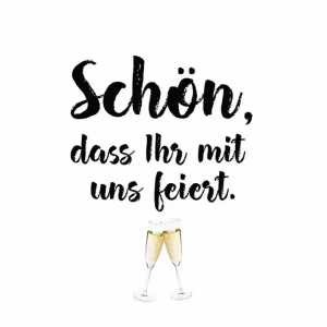 Servietten 33x33cm Schön Feiern, 3-lagig, 20 Stück, Partytime