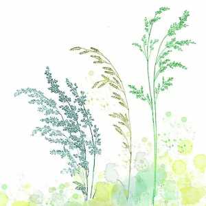 Servietten 33x33cm Green Beeze, 3-lagig, 20 Stück, Partytime