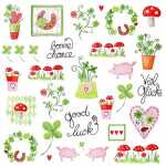 Servietten 33x33cm Lovely Luck, 3-lagig, 20 Stück,...