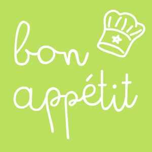 Servietten 33x33cm Bon Appetit grün, 3-lagig, 20 Stück, Partytime