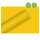 Geschenkpapier 70cmx2m Uni Duo gelb/lime, Kraftpapier, By nature