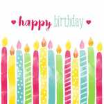 Servietten 33x33cm Birthday Candles, 3-lagig, 20...