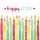 Servietten 33x33cm Birthday Candles, 3-lagig, 20 Stück, Partytime