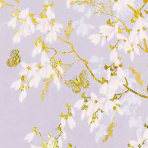 Servietten 33x33cm Jardin des Reves flieder, 3-lagig, 20 Stück,