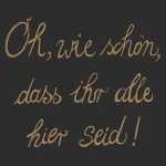 Servietten 25x25cm Oh, wie schön Black Night,...
