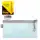 Reißverschlusstasche DL Idena Mesh blau, Maße: 33 x 11,5 x 2 cm,