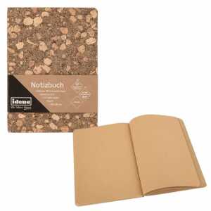 Notizbuch 20 x 14 cm, blanko, 192 Seiten, Einband Kork, 80 g/m²,